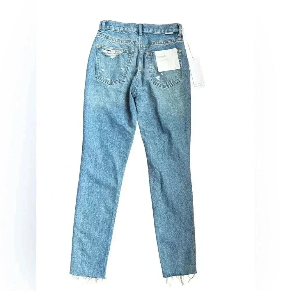 Boyish The Billy High Rise Skinny Far Country style 101031-24 size 24 Distressed - Picture 4 of 10